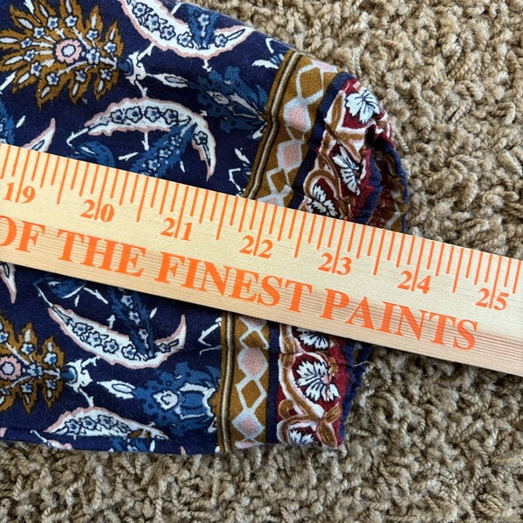 hem &‎ thread NWT Boho Short dress Long Sleeve Flowy Rayon - Picture 7 of 9